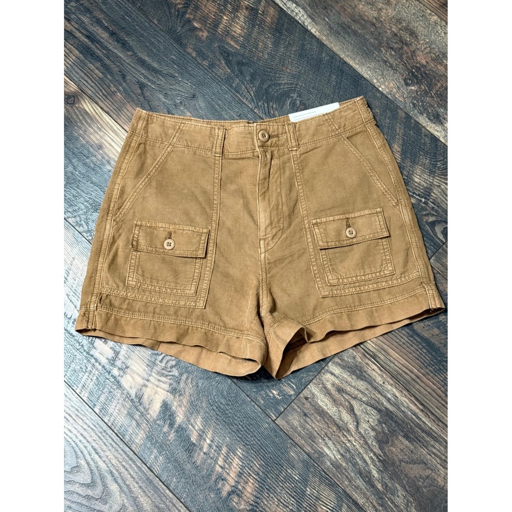 American Eagle Highest Rise 90s Boyfriend Corduroy Shorts Brown Size 2 26W NEW